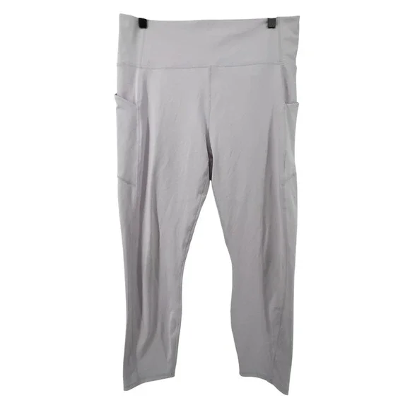 Fabletics Women XXL Oasis PureLuxe High-Waisted 7/8 Legging Lilac Athleisure Gym - Picture 1 of 8